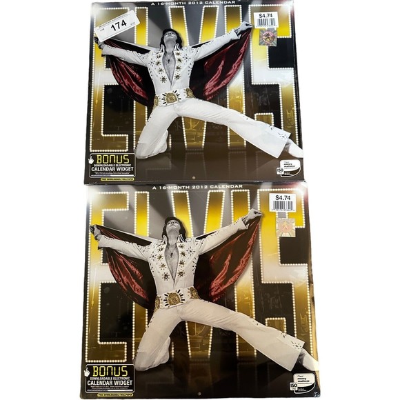 Elvis Presley Calendar Lot of 10 era 2001-2015 Sealed Mead Products - Picture 11 of 16